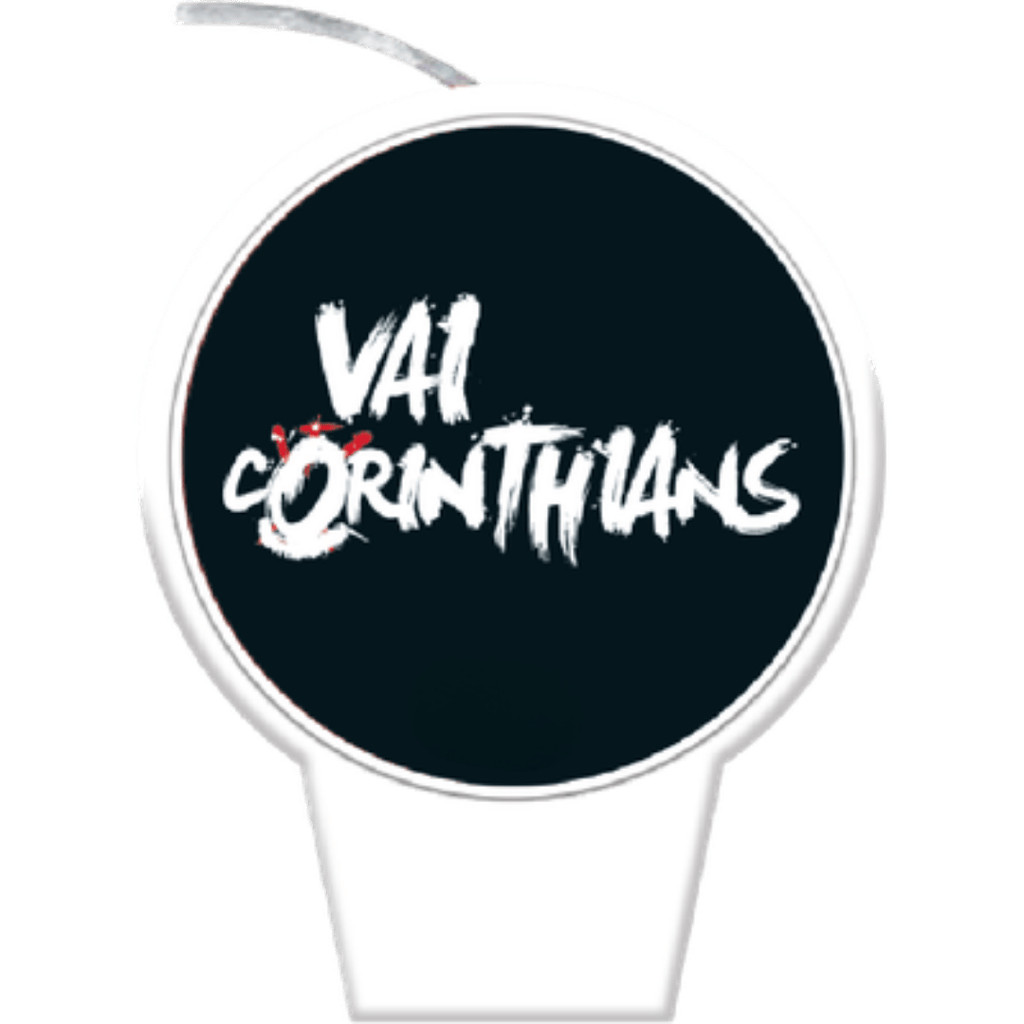 Vela Aniversário Futebol Corinthians Festcolor - 1 Unid. em Oferta na Shopee