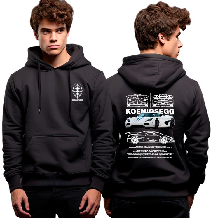 Moletom Casaco De Frio Carro Corrida Luxo Koenigsegg Agera Super Esportivo