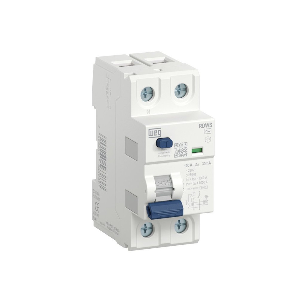 Interruptor Diferencial DR Weg  2P 25A 30mA 110-230V RDWS-AC-30-25-2-D62