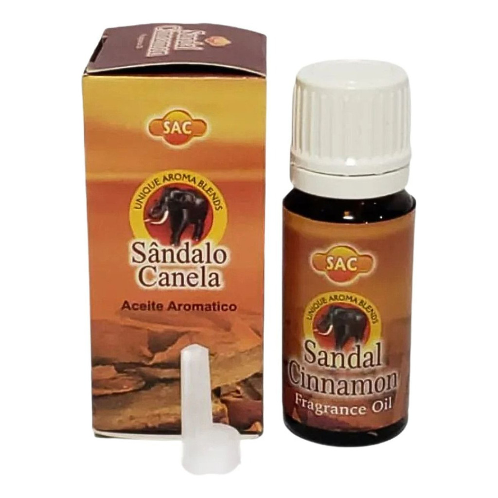 Essência Indiana Sac Sândalo Canela - Boas Vibrações 10ml