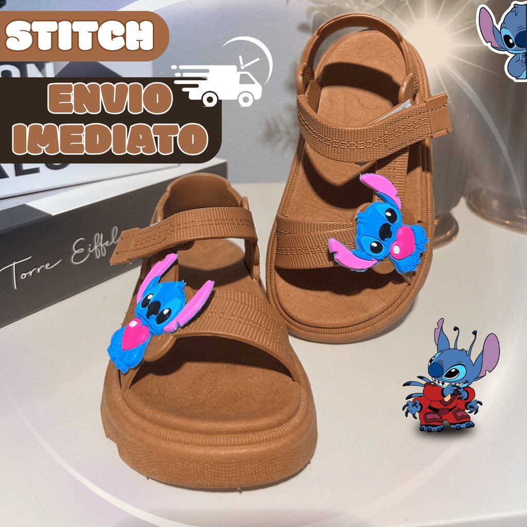 Sandalia Menina Stitch Estilo Moderno e Visual Divertido em Oferta na Shopee