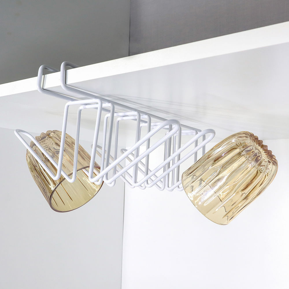 Suporte Suspenso Para Copos Branco Bel em Oferta na Shopee