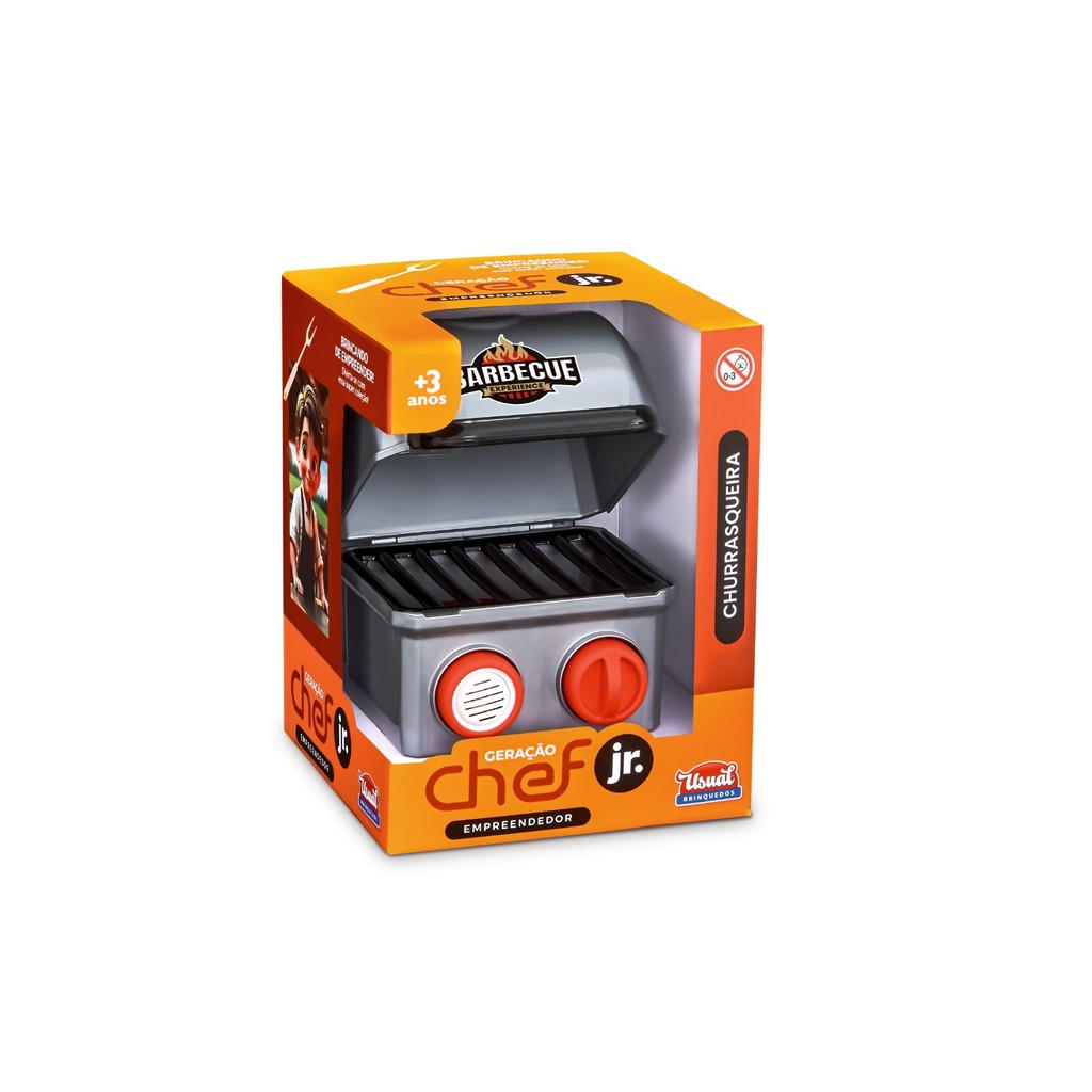 Grill Geração Chef Jr. Brinquedo Infantil Cozinha Churrasco