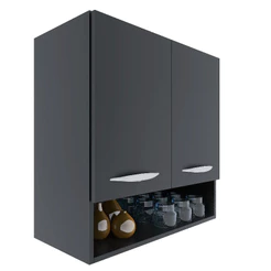 QUEIMA DE ESTOQUE - Módulo Aéreo Parede 2 Portas P/Cozinha, Lavanderia E Quarto