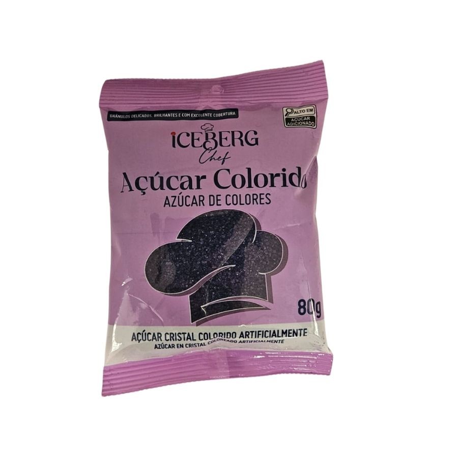 Açúcar Cristal Preto - 80g - 1 unidade - Iceberg - Rizzo em Oferta na Shopee