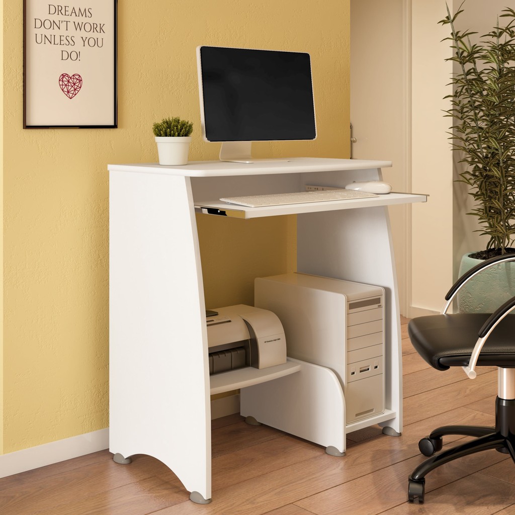 Mesa para Computador Escrivaninha Compacta Quarto Escritório - Móveis Bonatto - Home & Living