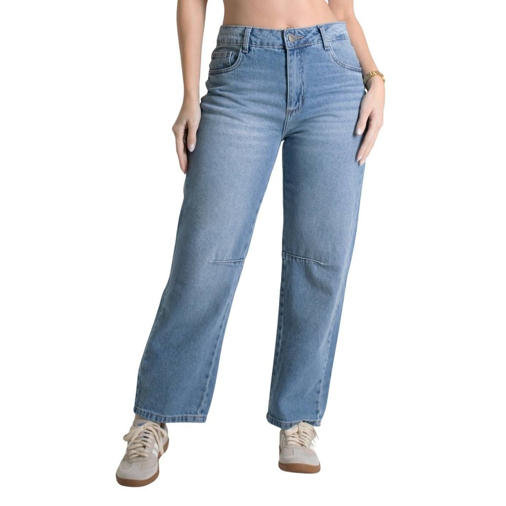 Calça Jeans Sawary Barrel - 279936 em Oferta na Shopee