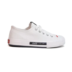Tênis Coca Cola Daytona Feminino Casual Branco Confortável Solado Antiderrapante Original