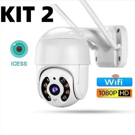 KIT 2, 3 E 4 Camera Ip A8 YOOSEE Wifi Externa Hd Sensor De Movimento Zoom 2 Antena