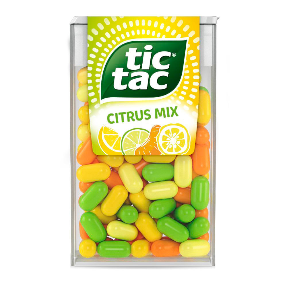 Pastilha Tic Tac Citrus Mix 14,5g - Food & Beverages