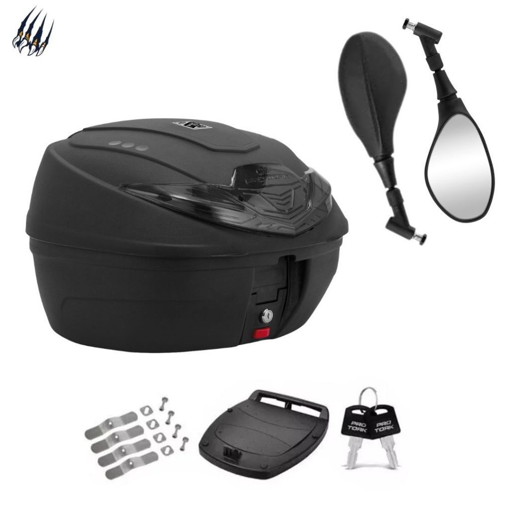 Retrovisor Gs Bmw Mais Bauleto Para Moto Bau 35 Litros Pro Tork Completo Para Honda 2018
