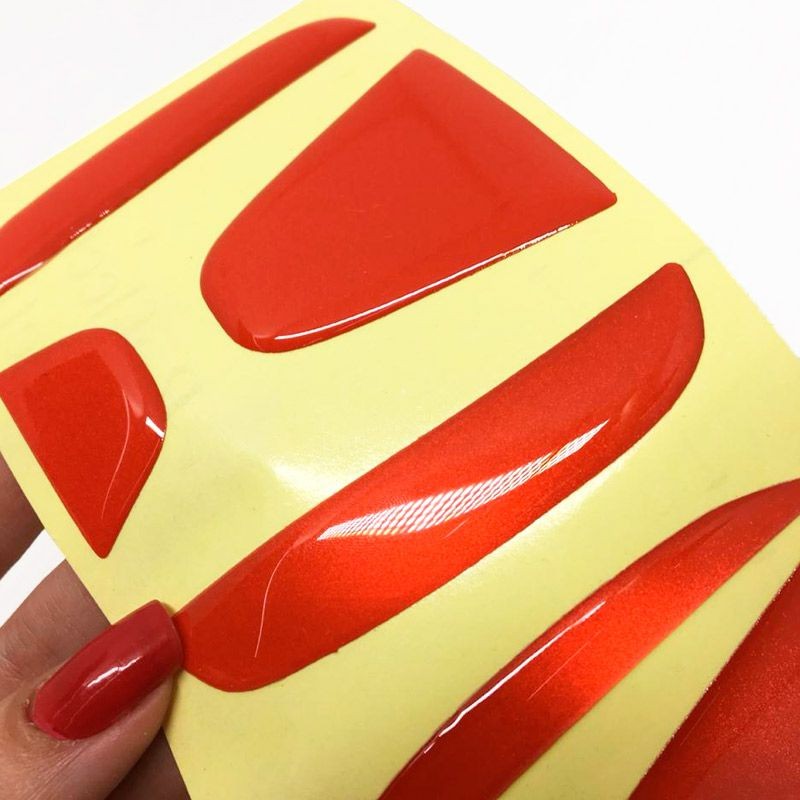 Detalhes do Para New Civic 06/11 Vermelho Refletivo Tra+Frontal Resinado
