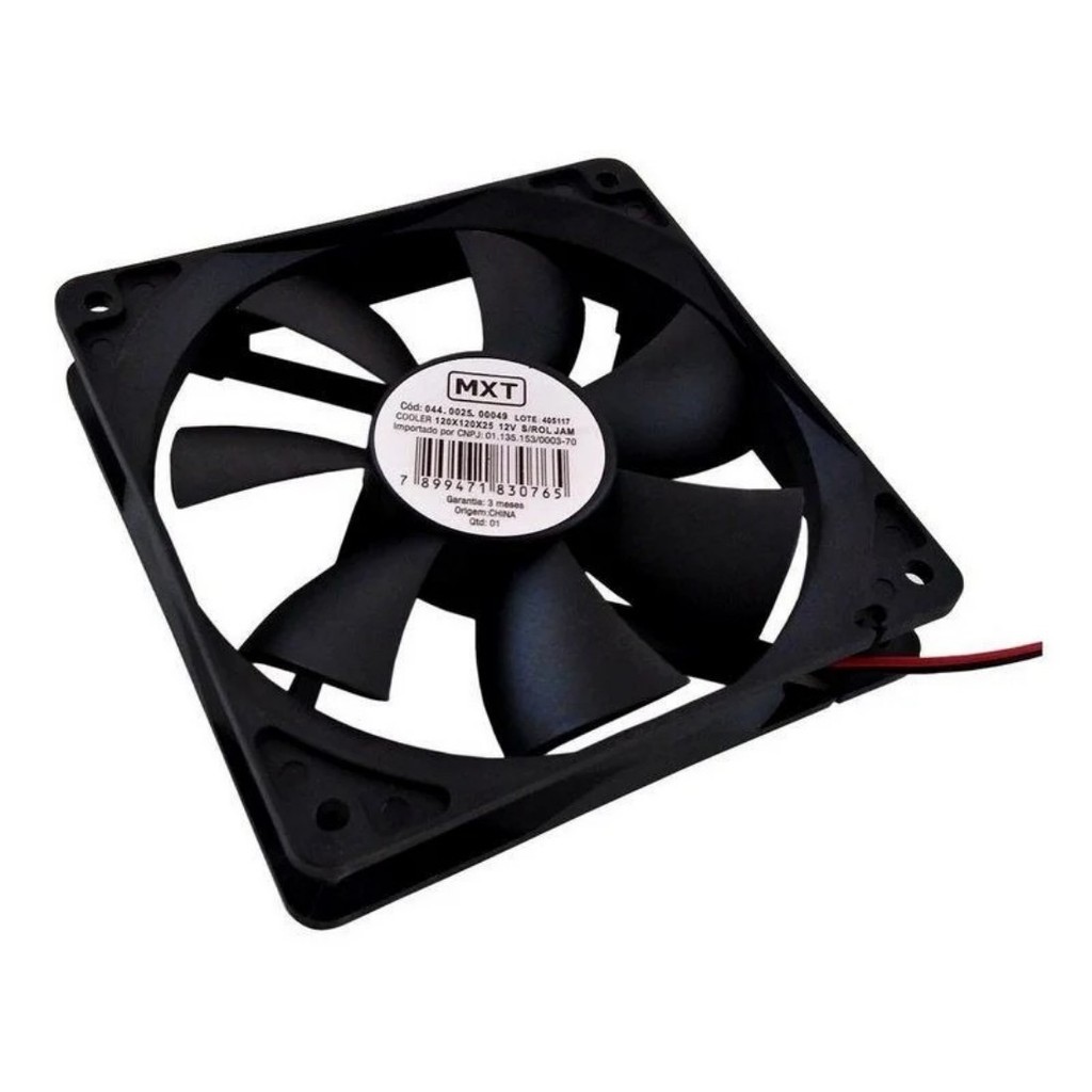 Ventilador Cooler Ventoinha Bronze 120X120x25 12v bivolt