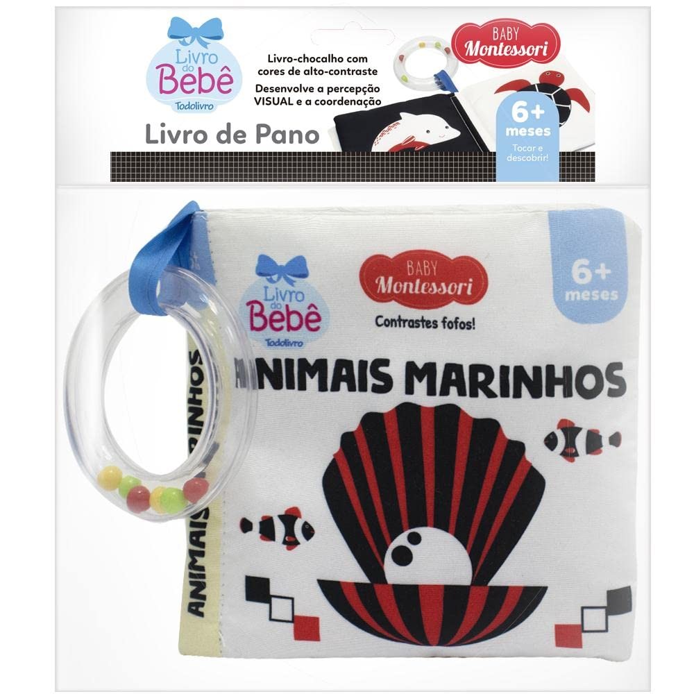 Baby Montessori | Contrastes Fofos | Animais marinhos