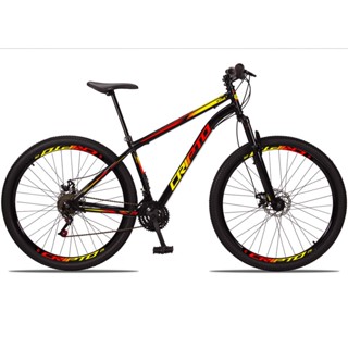 Bicicleta Aro 29 Aço Carbono 21v Cripto Freios a Disco em Oferta na Shopee