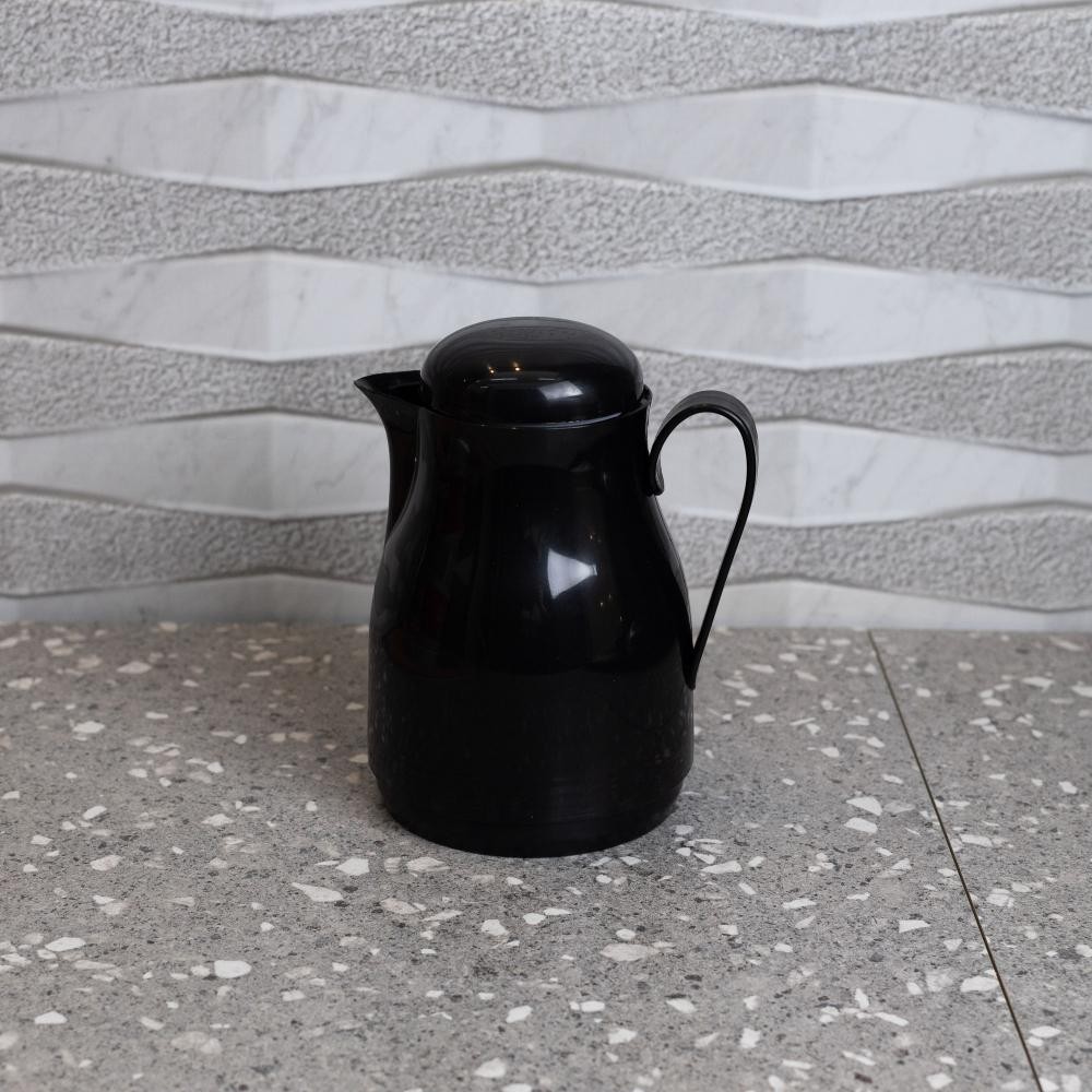 Garrafa Térmica Wolff Basic de Plástico Preta 300ml - Home & Living