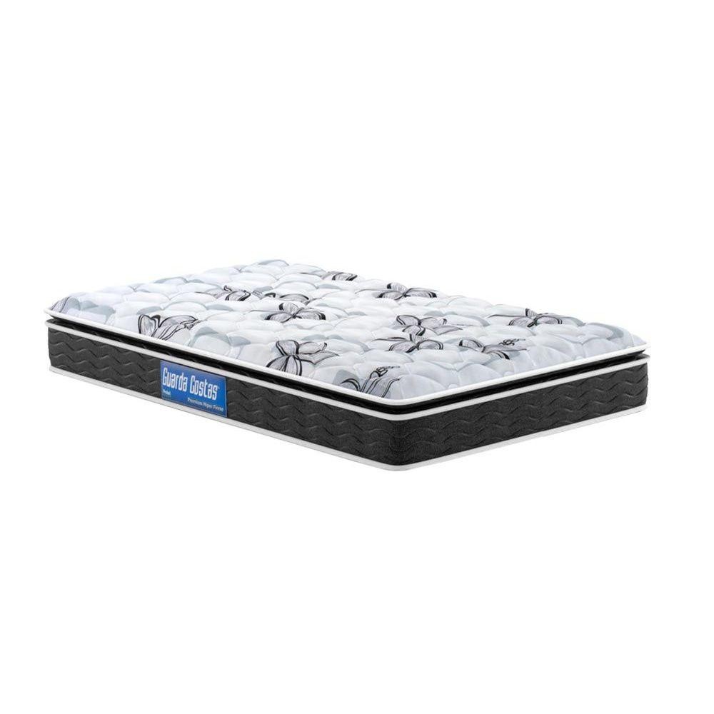 Colchão Solteiro Espuma D40/20 Guarda Costas Premium Hiper Firme Pillow Top Black (78x188x24) - Probel em Oferta na Shopee