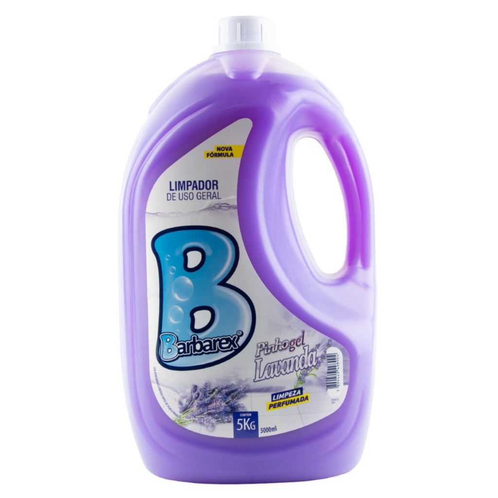 Limpador Desinfetante Economico Lavanda Gel Barbarex 5 Litr em Oferta na Shopee