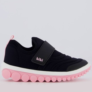 Tênis Bibi Roller 2.0 Infantil Preto e Rosa em Oferta na Shopee