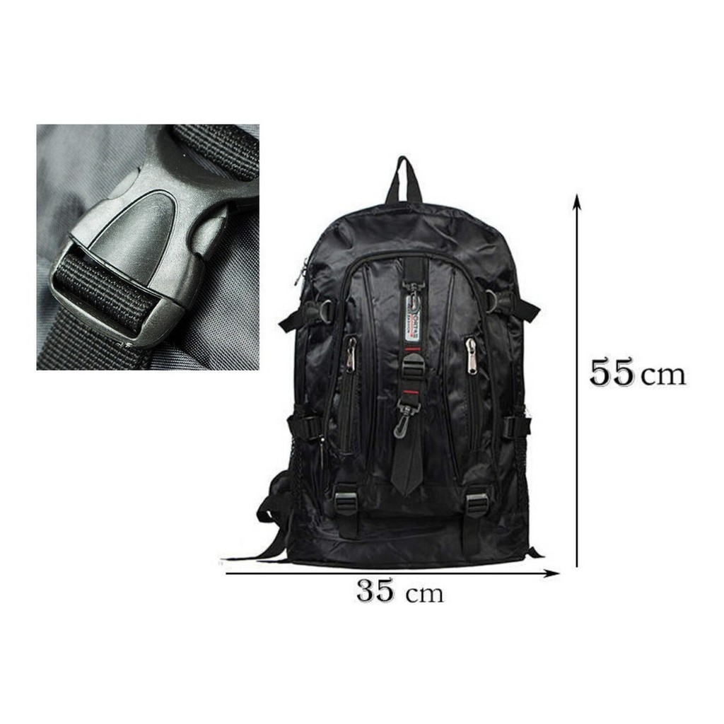 Mochila Motoqueiro Caveirão Premium | Impermeável, Resistente & Ergonômica | Camping, Trilha, Viagem e Aventuras