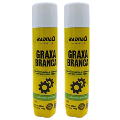 2 Spray Graxa Branca Aerossol Lubrificante 300ml