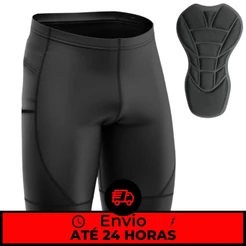 Bermuda Ciclismo Masculino Forro De Espuma Way Bike Pedal Short Almofadado Acolchoado Para Ciclista