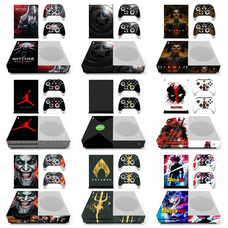 Adesivo De Pele De 100 Cores Compatível Com Decalque De Vinil Microsoft Xbox One Slim Pretty Pattern Conjunto Completo D