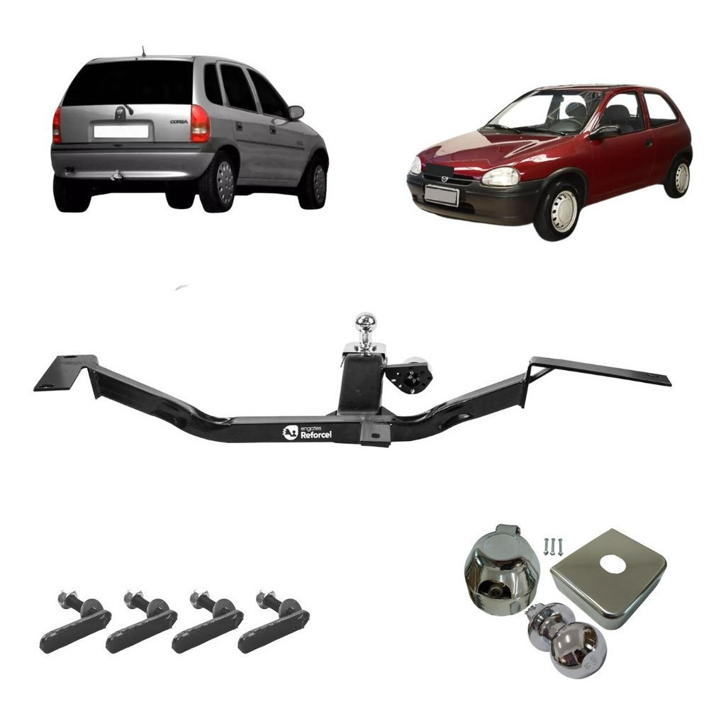 Engate Rabicho Corsa Wind 1993 até 2002 500kg pleto