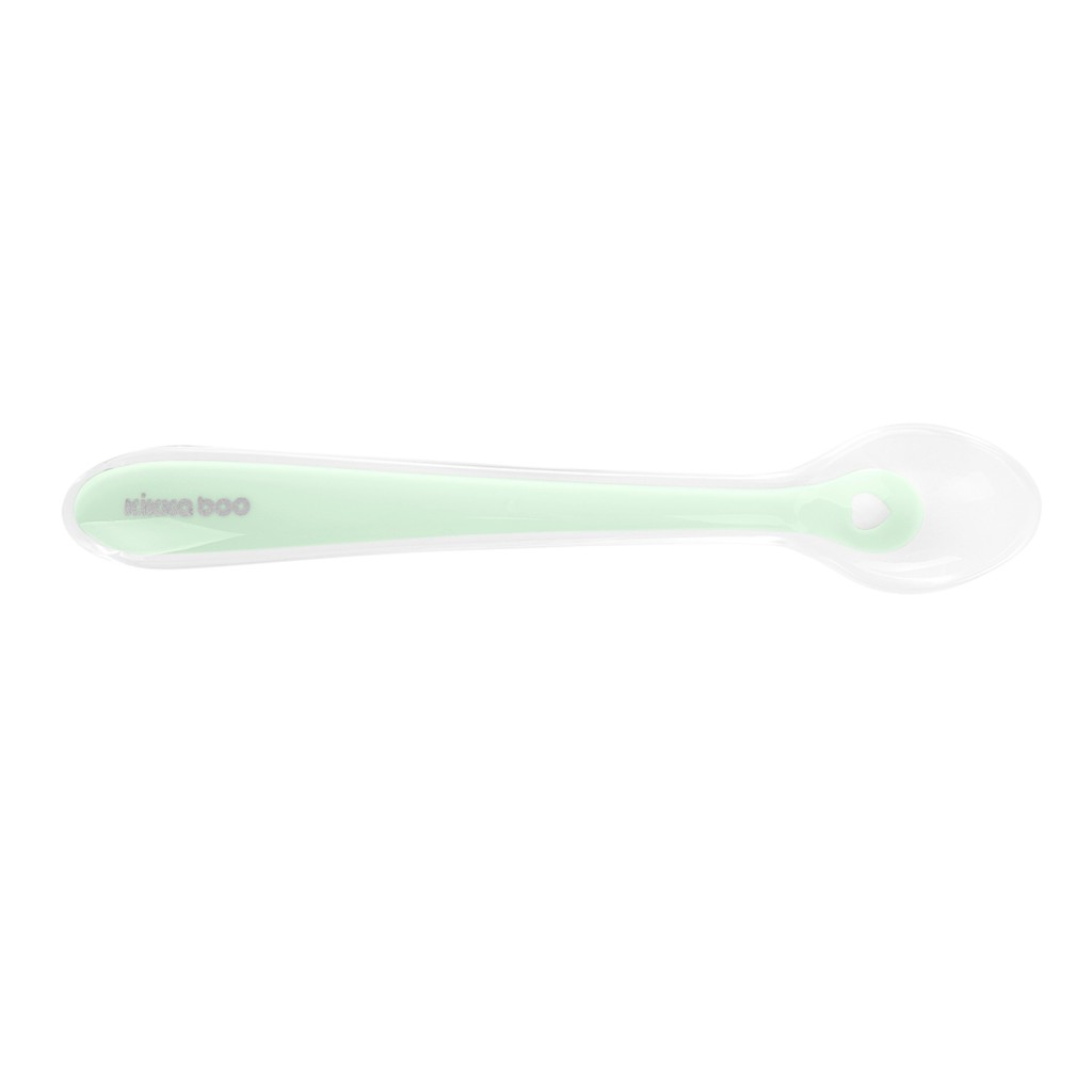 Colher de Silicone com Caixa 1pc Mint KikkaBoo em Oferta na Shopee