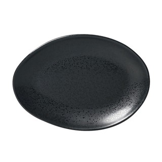 Conjunto com 6 Pratos de Sobremesa Oval Orgânico Eclipse 22,5x16,5x2,5cm