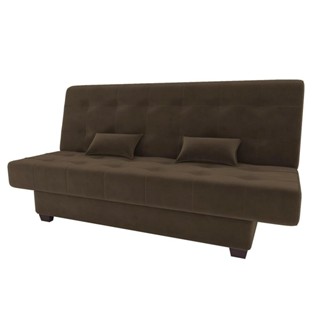Sofá Cama Matrix Laila Veludo Marrom Claro 3 Lugares Conforto Moderno Otimiza Espaço em Oferta na Shopee