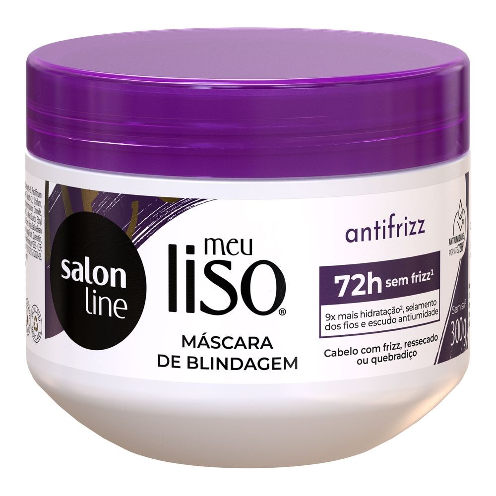 Máscara Salon Line Meu Liso Ácido Hialurônico Antifrizz 300ml - Beauty