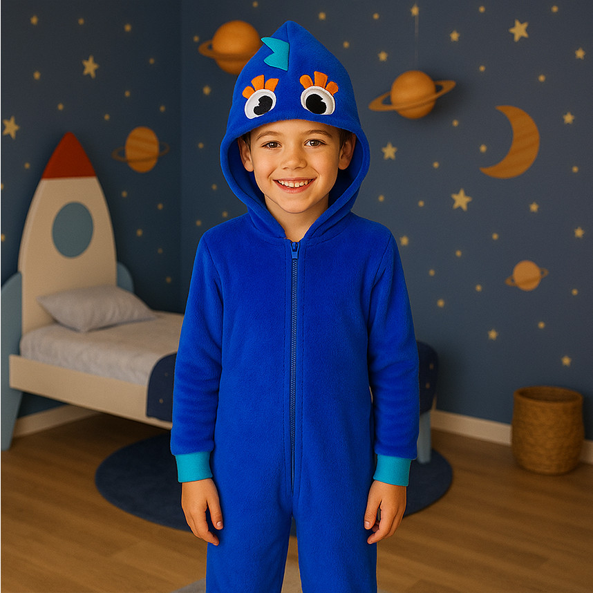 Pijama Longo Infantil Kookabu Bichinho Com Capuz Quentinho em Oferta na Shopee