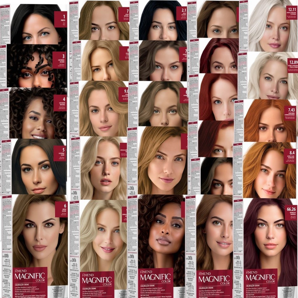 Coloração Magnific Amend Profissional - Escolha a Sua cor em Oferta na Shopee