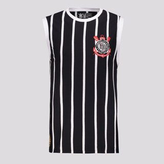 Regata Corinthians Retrô Democracia Preta em Oferta na Shopee