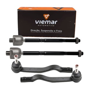 Kit Terminal Ponteira + Terminal Barra Axial Logan Sandero 2007 até 2014 Viemar em Oferta na Shopee