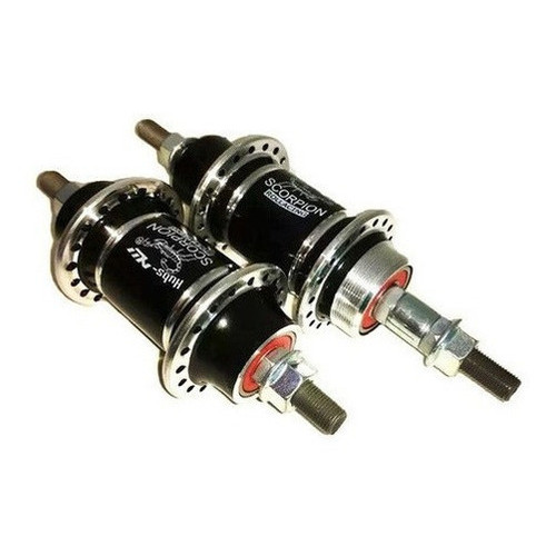 Par Cubo De Rolamento 36f Scorpion Alumínio P/bike Mtb Preto em Oferta na Shopee