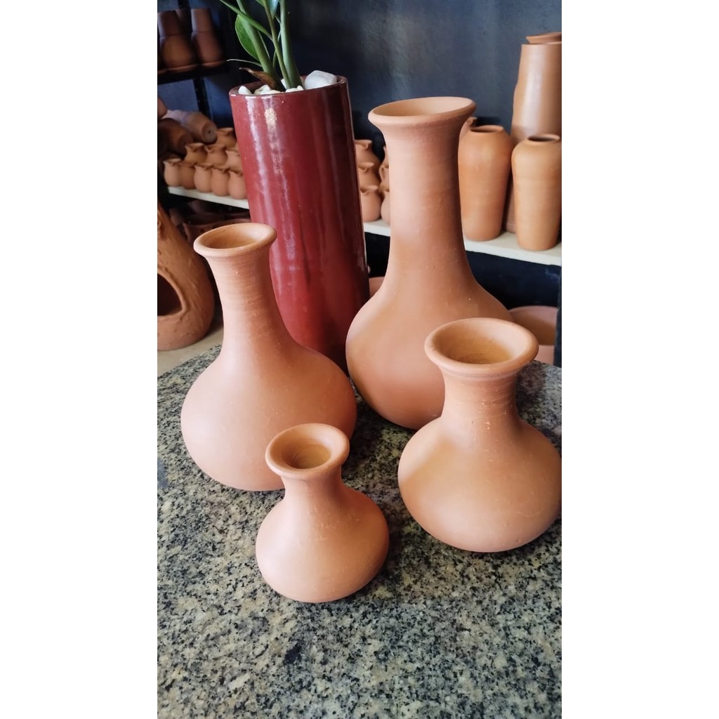 Vaso de mesa de barro,Jacarandá nº3