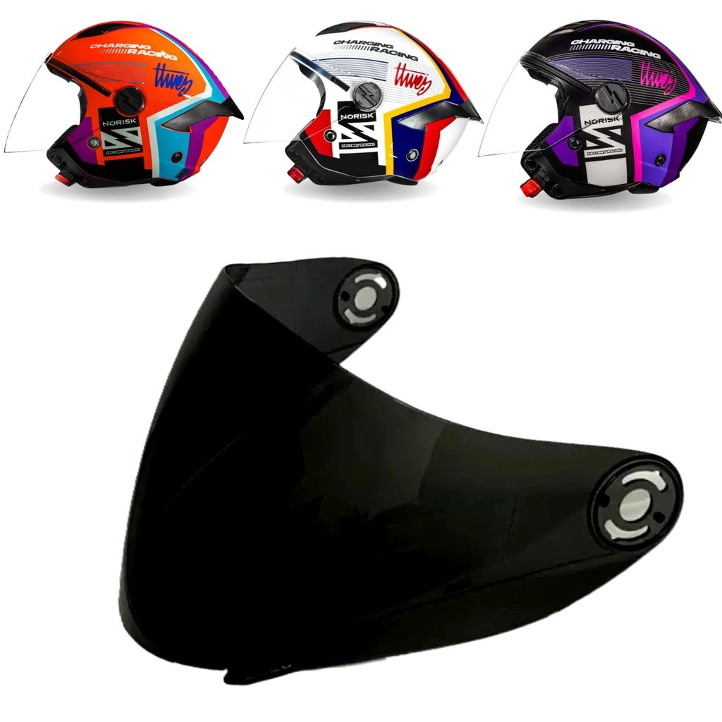 Viseira Antirrisco Para Capacete Norisk Neo (Aberto) 2.2mm em Oferta na Shopee
