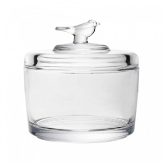 Pote Cristal Ecológico com Tampa Bird Wolff 7x8cm em Oferta na Shopee