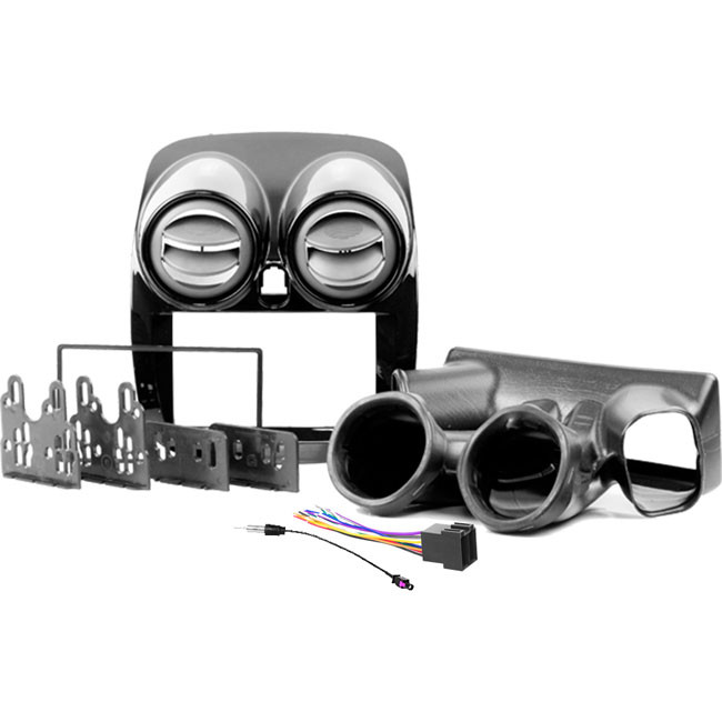 Kit Moldura Painel 7 Pol Grand Siena 2012 13 A 2020 2 Din Black Piano Chicote Som Plug Antena Japonês Chinês Duto De Ar
