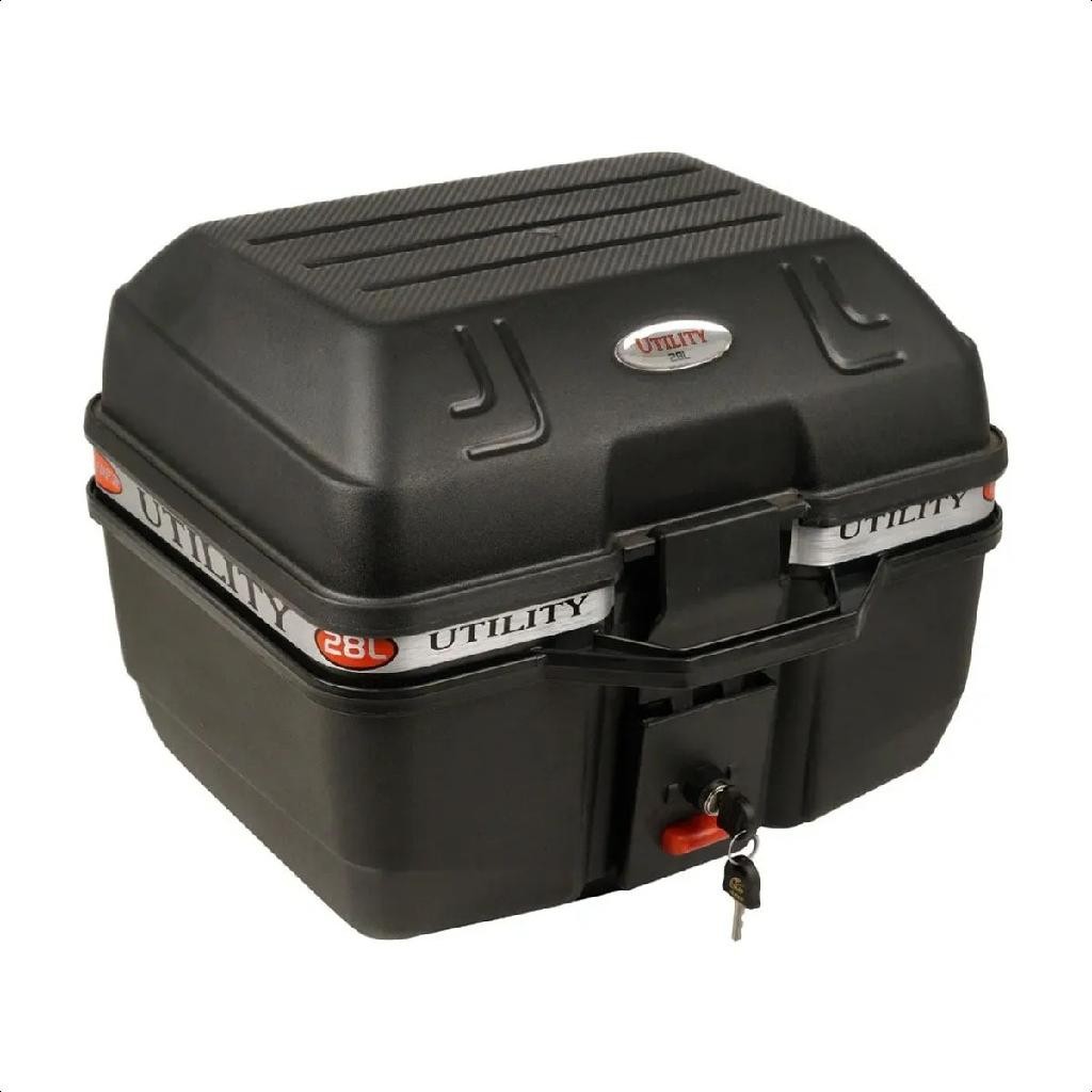 Baú Quadrado Utility 28 Litros Com Base Universal - Glider em Oferta na Shopee