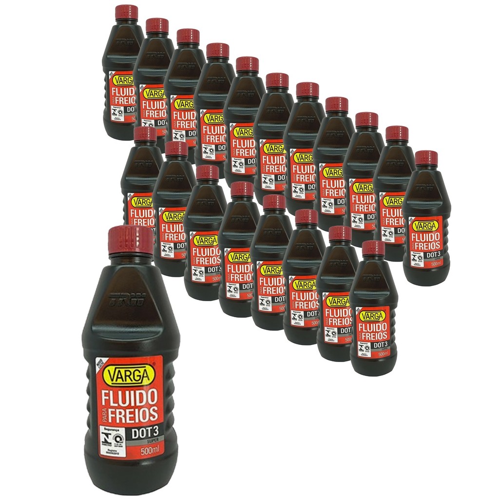 Caixa 20 Fluidos Freio Dot3 TRW Varga 500ml