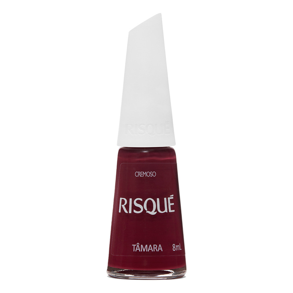 Esmalte Risqué Vinho Cremoso Tâmara 8ml em Oferta na Shopee