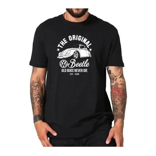 Camiseta Camisa Carro Antigo Fusca Beetle Fuscão Volkswagen