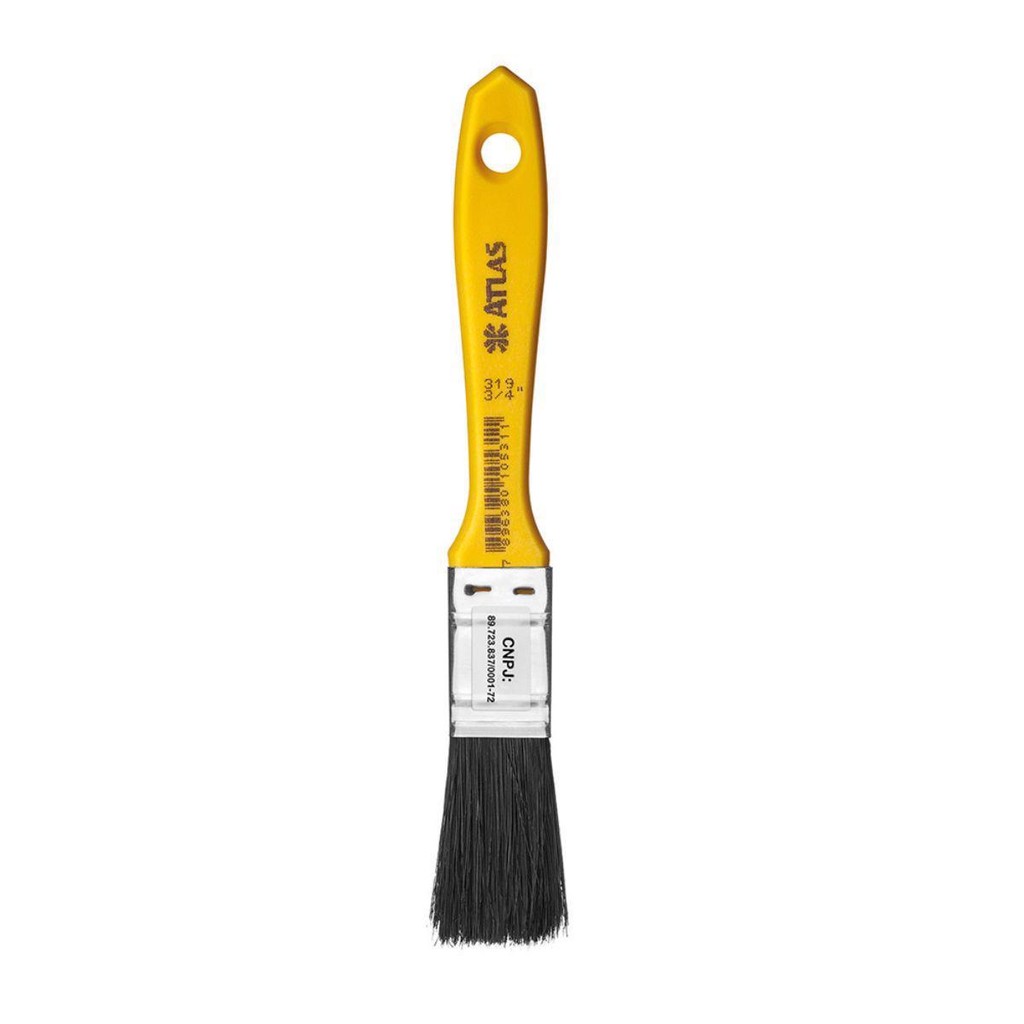 Pincel Trincha Média 3/4'' Cerdas Pretas 319/2 Atlas