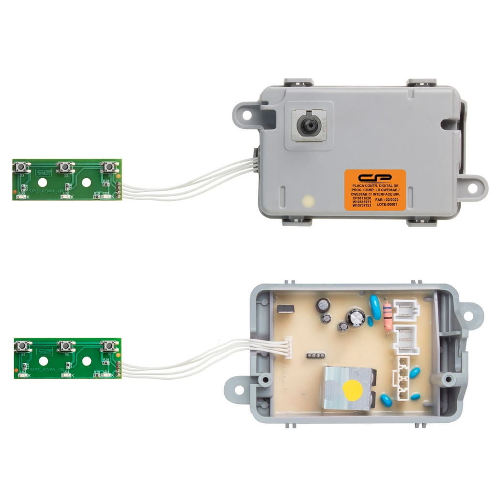 KIT PLACAS INTERFACE POTÊNCIA CONTROLE PARA LAVADORAS  CONSUL 8KG E 9KG CÓDIGO MODELO INICIADO CWE08AB CWE09AB  BIVOLT