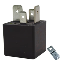 Relé Auxiliar 12V 4 Terminais 80 Amperes Com Resistor Selado