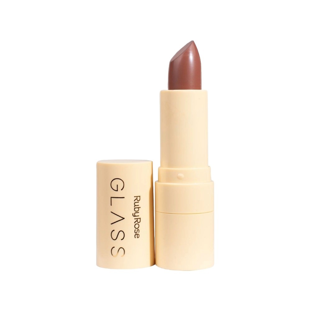 Batom Velvety Glass Ruby Rose BG02 em Oferta na Shopee