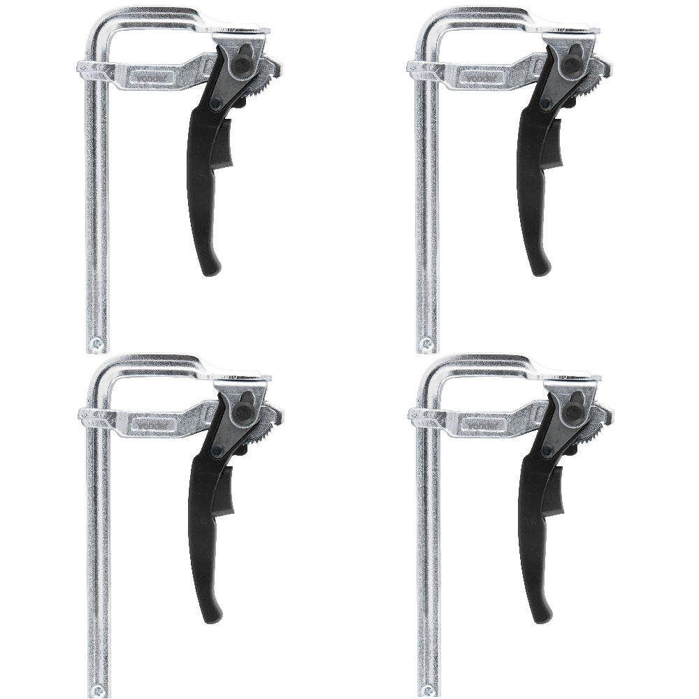 4 Grampos Tipo Sargento Aperto Rápido 6.1/4  160 Mm Vonder